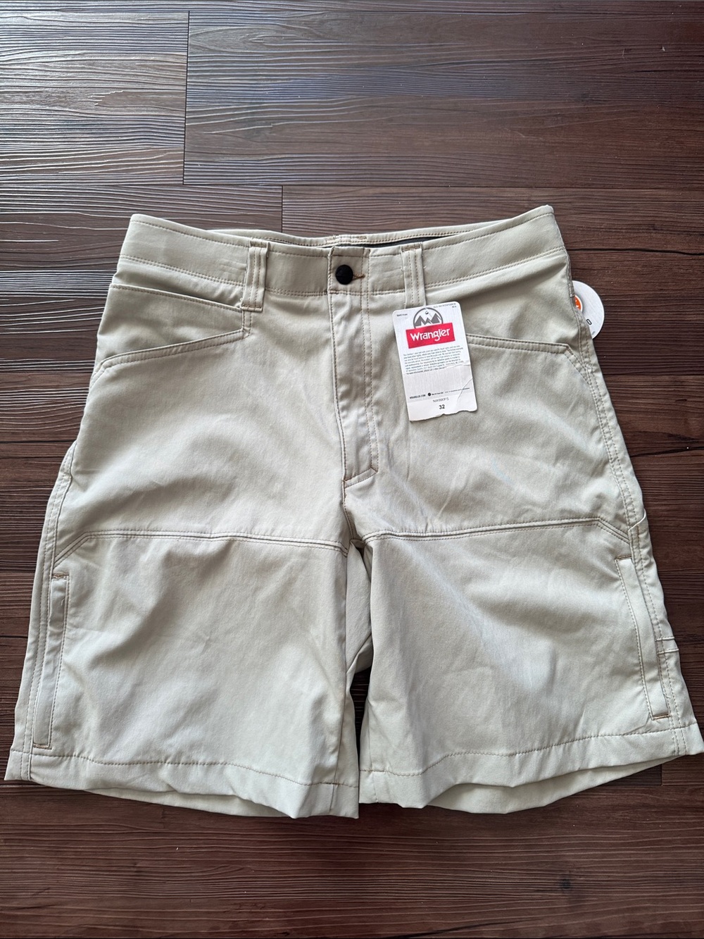 Wrangler Tan Cargo Shorts with Utility Pockets